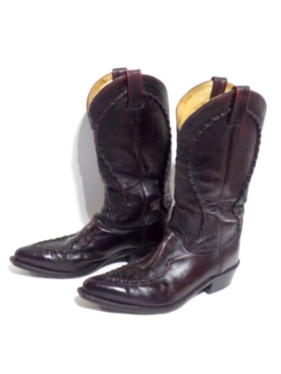 Dan Post Men’s Bucklace Embroidered Leather Boots in Cognac – Size 9 D - Picture 2 of 12